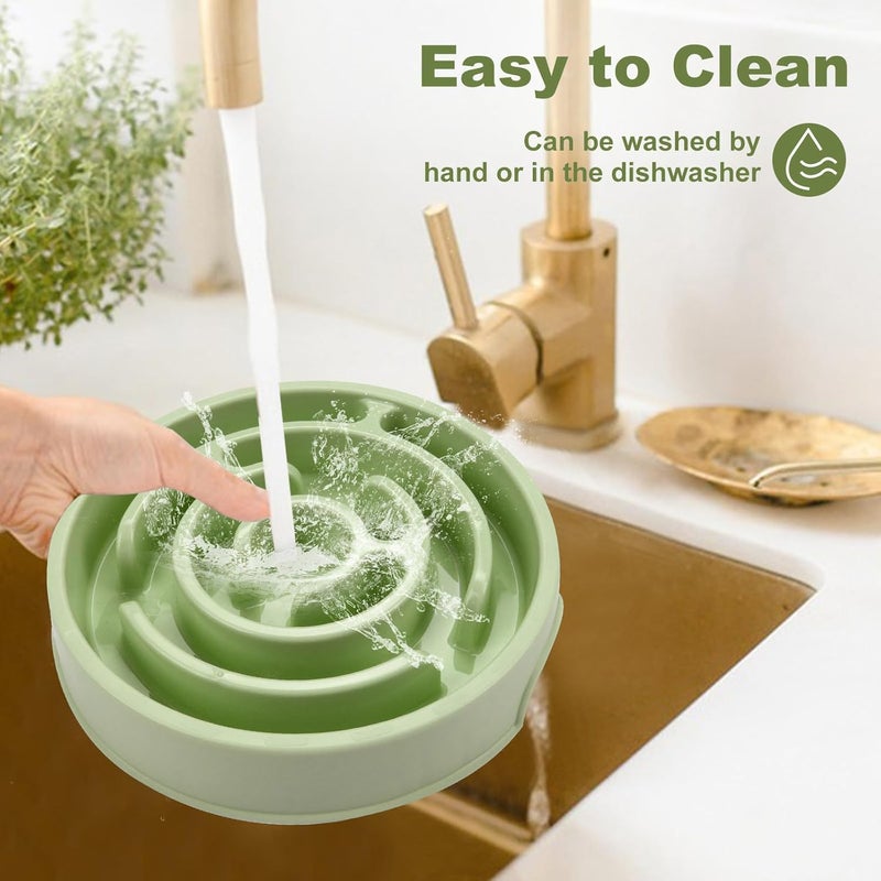 F'DIARY Slow Feeder Dog Bowls,Puzzle Dog Bowl with Anti-Slip, Slow Feeder & Non-Slip Design, Boredom and Anxiety Reducer, Suitable for All Breed Dogs and Cat - Image 5